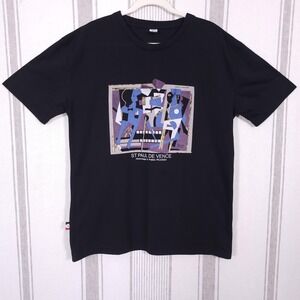 St Paul De Vence Picasso Hommage Shirt Mens 2XL Black Gravite Graphic Tee